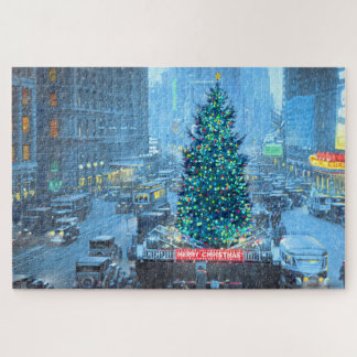 Paul McGehee "Christmas in New York" Jigsaw Puzzle ジグソーパズル