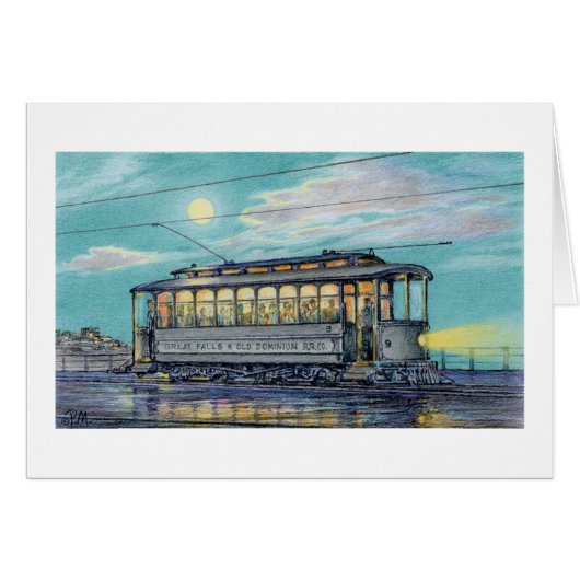 Paul McGehee "Georgetown Streetcar" Card (正面横)