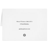 Paul McGehee「Harry S Truman」カード (裏面横)