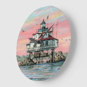 Paul McGehee "Thomas Point Dawn"クロック ラージ壁時計 (傾斜)