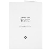 Paul McGehee "Zallinger Chapel"カード (裏面)