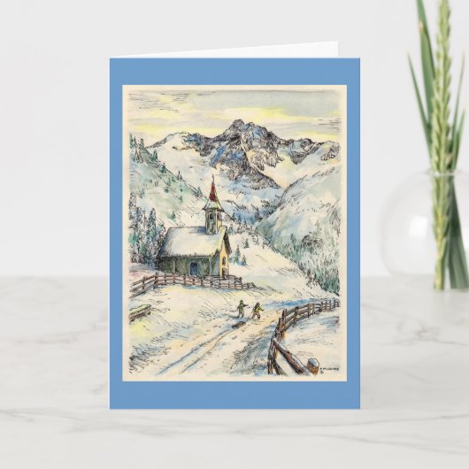 Paul McGehee "Zallinger Chapel"クリスマスカード シーズンカード (正面)