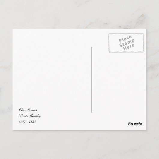 Paul Morphyはがき ポストカード (裏面)