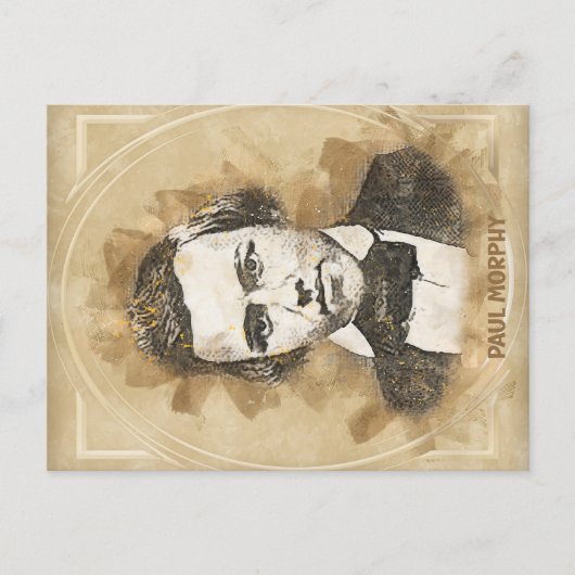 Paul Morphy氏（チェス棋士） ポストカード (正面)