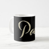 Paul Name whitegold Tasse Teetasse Kaffeetasse コーヒーマグカップ (正面左)