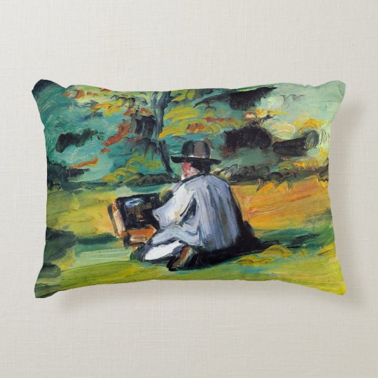 Paul Paulセザンヌの画家ヴィンテージファインアート アクセントクッション (正面)