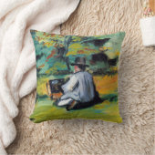 Paul Paulセザンヌの画家ヴィンテージファインアート クッション (ブランケット)