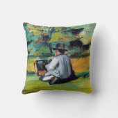Paul Paulセザンヌの画家ヴィンテージファインアート クッション (裏面)