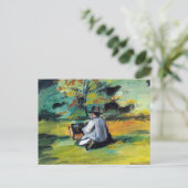 Paul Paulセザンヌの画家ヴィンテージファインアート ポストカード (スタンド正面)