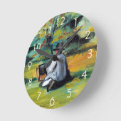 Paul Paulセザンヌの画家ヴィンテージファインアート ラウンド壁時計 (傾斜)