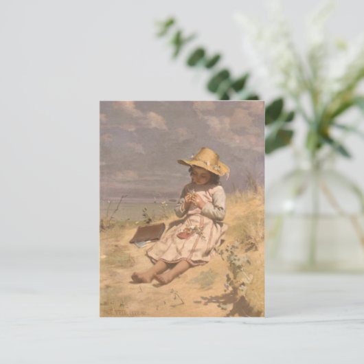 Paul Peel'絵を描s付きポストカード ポストカード (スタンド正面)