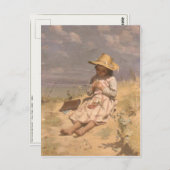 Paul Peel'絵を描s付きポストカード ポストカード (正面/裏面)