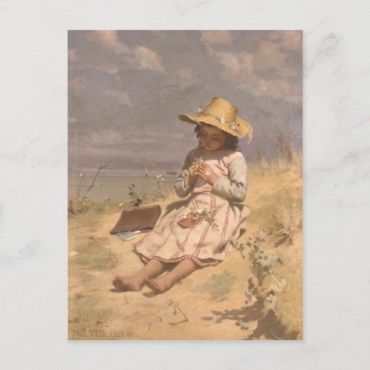 Paul Peel'絵を描s付きポストカード ポストカード (正面)