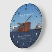 Paul R Tregurtha 10.75" wall clock ラージ壁時計 (傾斜)