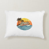 Paul Retro Sunset Name Design アクセントクッション (裏面)
