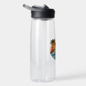 Paul Retro Sunset Name Design ウォーターボトル (右面)