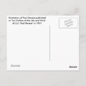 Paul Revereポストカード ポストカード (裏面)