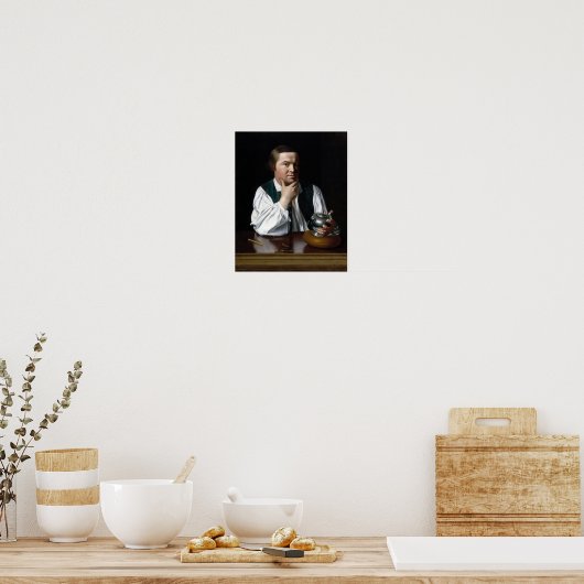 Paul Revere Portrait - John Singleton Copley 1768 ポスター (キッチン)