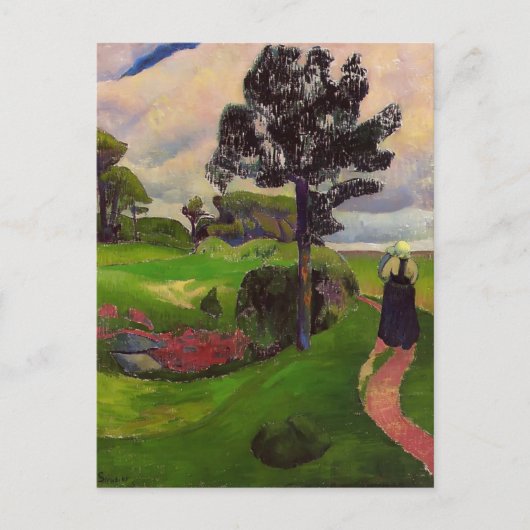 Paul Serusier-Mother & Child on a Breton Landscape ポストカード (正面)
