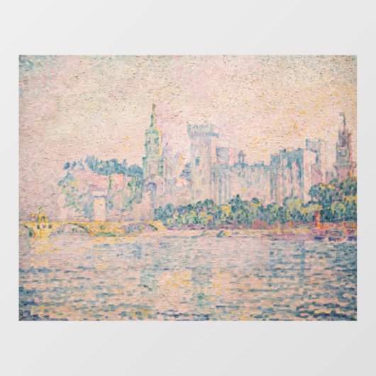 Paul Signac – アヴィニョン、朝 ウィンドウサイン (シート)