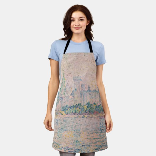 Paul Signac – アヴィニョン、朝 エプロン (着用した状態)