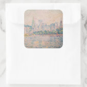 Paul Signac – アヴィニョン、朝 スクエアシール (バッグ)