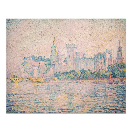 Paul Signac – アヴィニョン、朝 フォトプリント (正面)