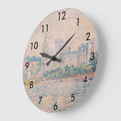 Paul Signac – アヴィニョン、朝 ラージ壁時計 (傾斜)