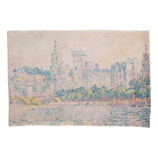 Paul Signac – アヴィニョン、朝 枕カバー (正面)