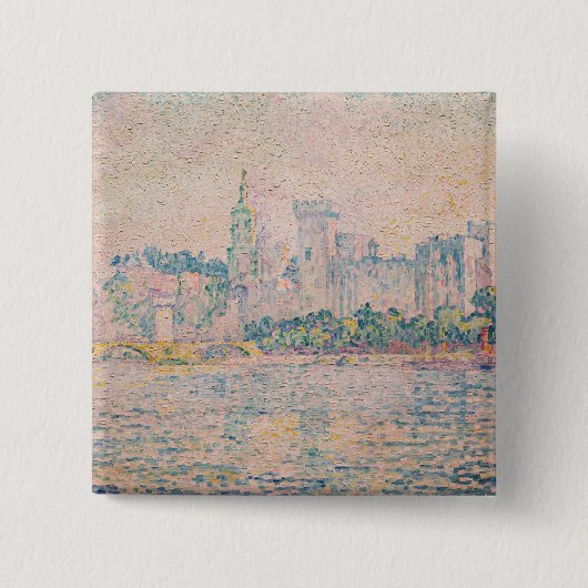 Paul Signac – アヴィニョン、朝 缶バッジ (正面)