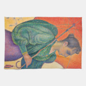 Paul Signac – パラソルを持つ女性 キッチンタオル (横)