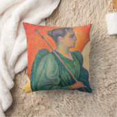 Paul Signac – パラソルを持つ女性 クッション (ブランケット)