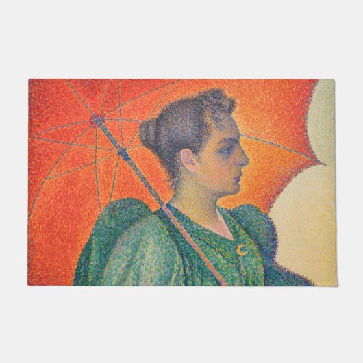 Paul Signac – パラソルを持つ女性 ドアマット (正面)