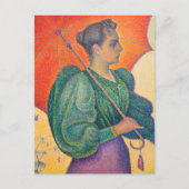 Paul Signac – パラソルを持つ女性 ポストカード (正面)