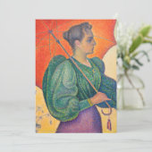 Paul Signac – パラソルを持つ女性 招待状 (スタンド正面)