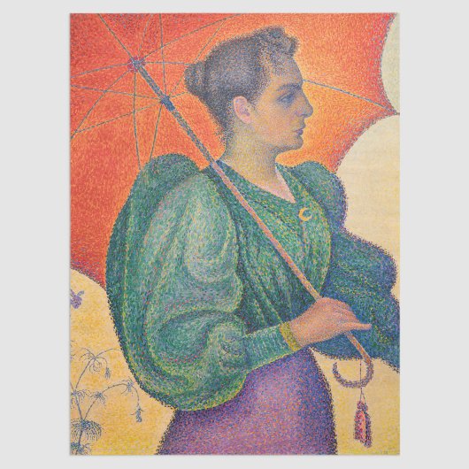 Paul Signac – パラソルを持つ女性 薄葉紙
