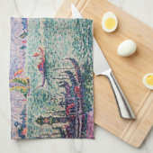 Paul Signac – ベニス、レインボー キッチンタオル (四つ折り)