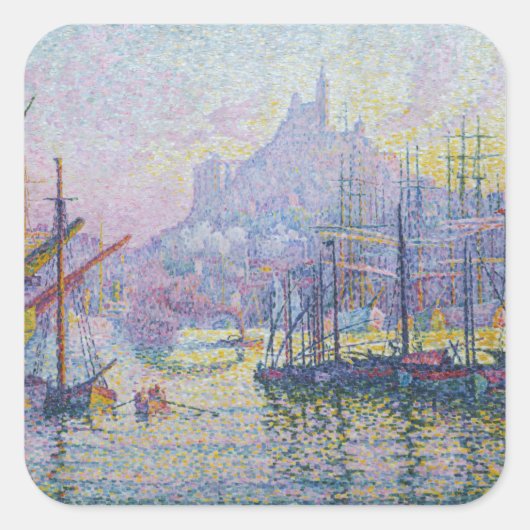 Paul Signac – マルセイユ,ノートルダム – デ – ラガーデ スクエアシール (正面)