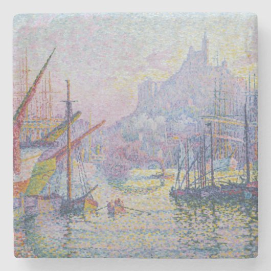 Paul Signac – マルセイユ,ノートルダム – デ – ラガーデ ストーンコースター (正面)