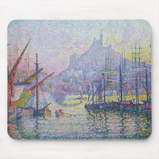 Paul Signac – マルセイユ，ノートルダム – デ – ラガーデ マウスパッド (正面)