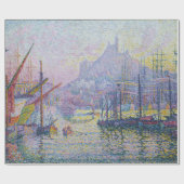 Paul Signac – マルセイユ，ノートルダム – デ – ラガーデ ラッピングペーパー (フラット)