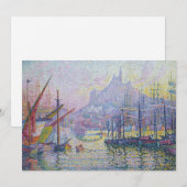 Paul Signac – マルセイユ，ノートルダム – デ – ラガーデ 招待状 (正面/裏面)