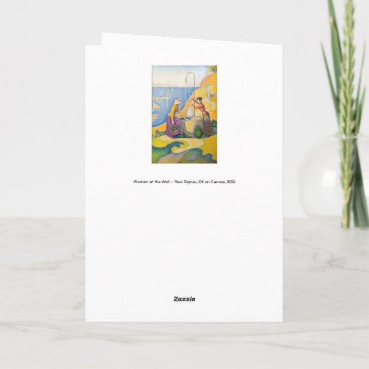 Paul Signac – 井戸の女性 カード (裏面)