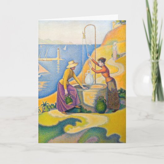 Paul Signac – 井戸の女性 カード (正面)