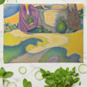 Paul Signac – 井戸の女性 キッチンタオル (折り畳み)