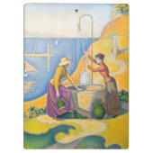 Paul Signac – 井戸の女性 クリップボード (裏面)