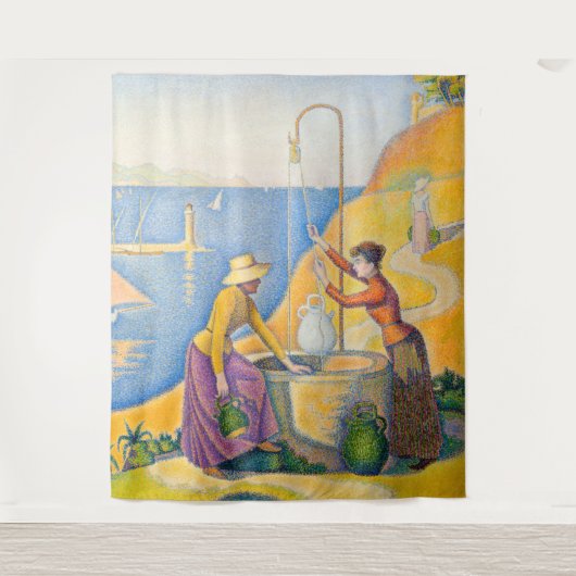 Paul Signac – 井戸の女性 タペストリー (正面)