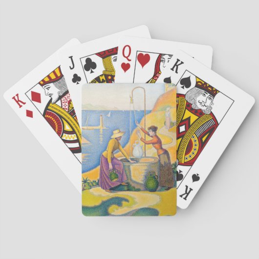 Paul Signac – 井戸の女性 トランプ (裏面)