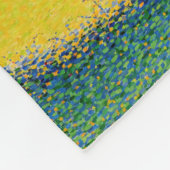 Paul Signac – 井戸の女性 フリースブランケット (角)