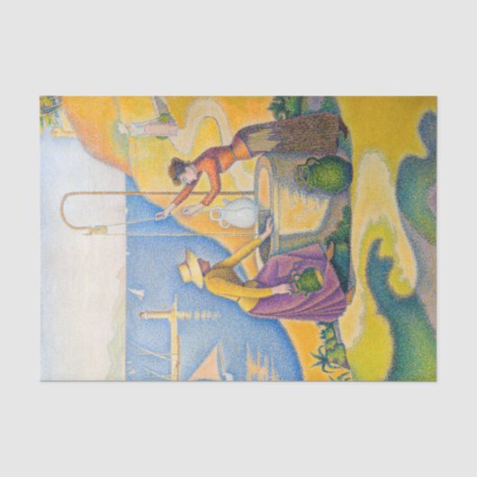 Paul Signac – 井戸の女性 薄葉紙 (正面)
